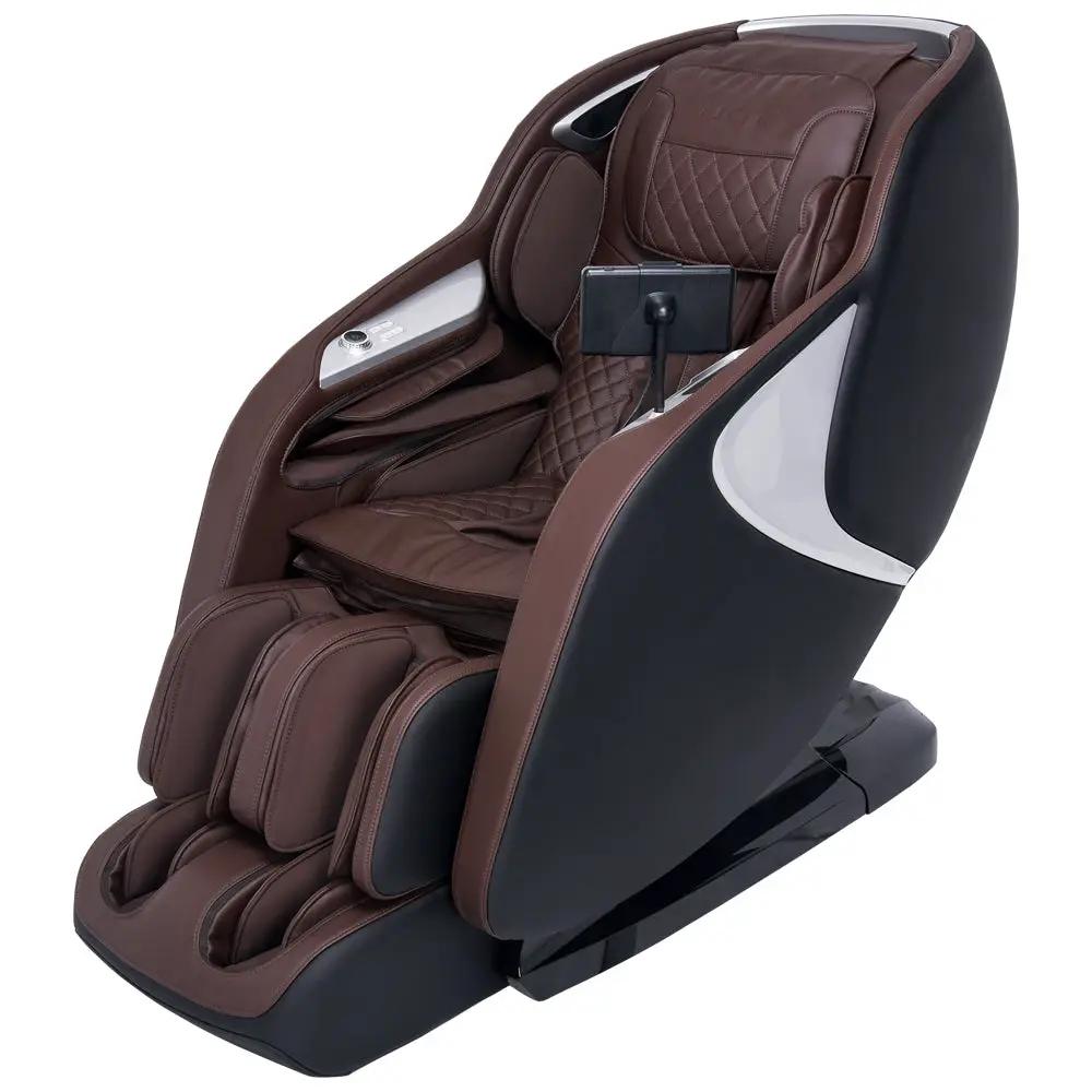 Kyota Joubu M880 4D zero gravity massage chair in brown with tablet remote