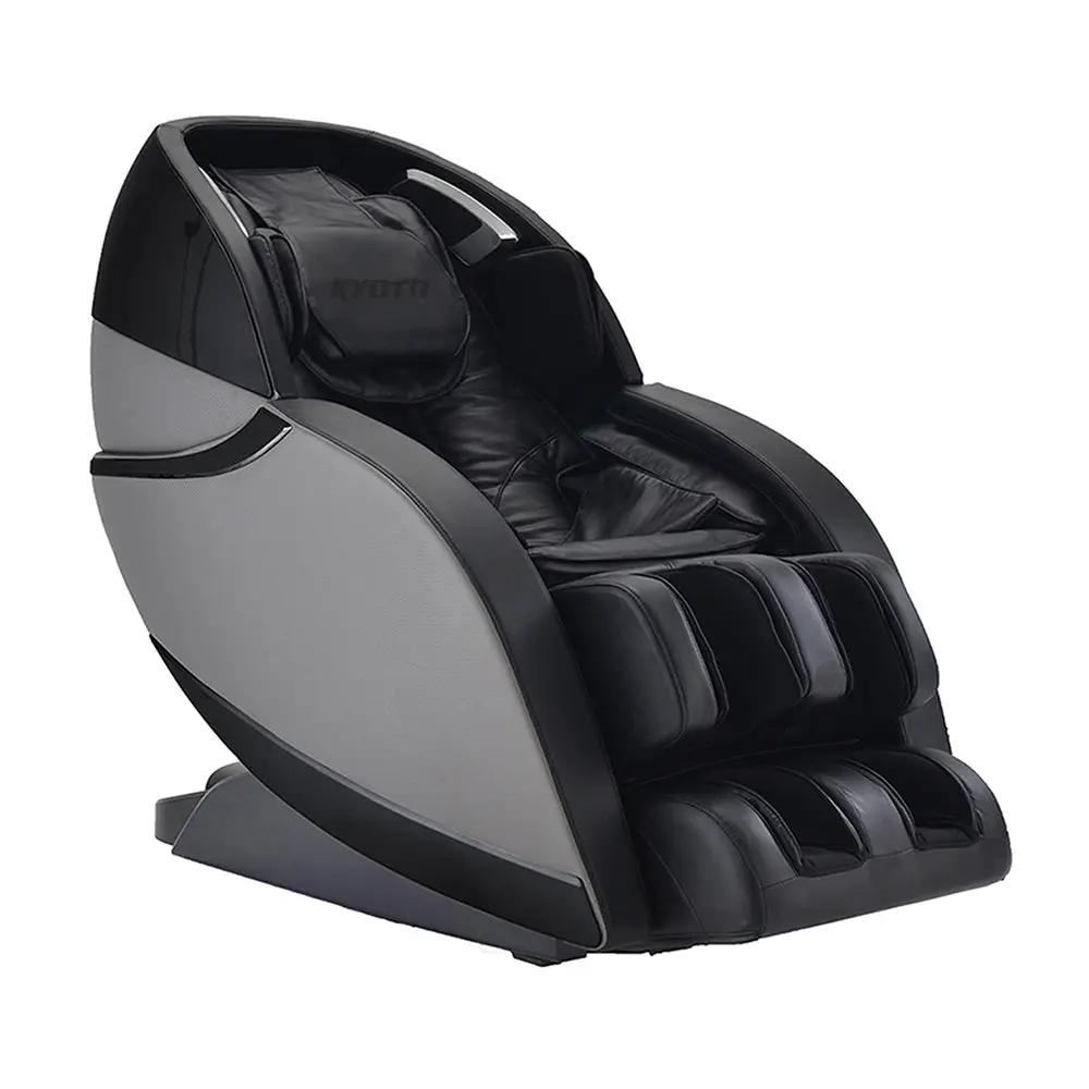 Kyota Kansha M878 4D massage chair in black and grey, an at-home alternative to professional massage