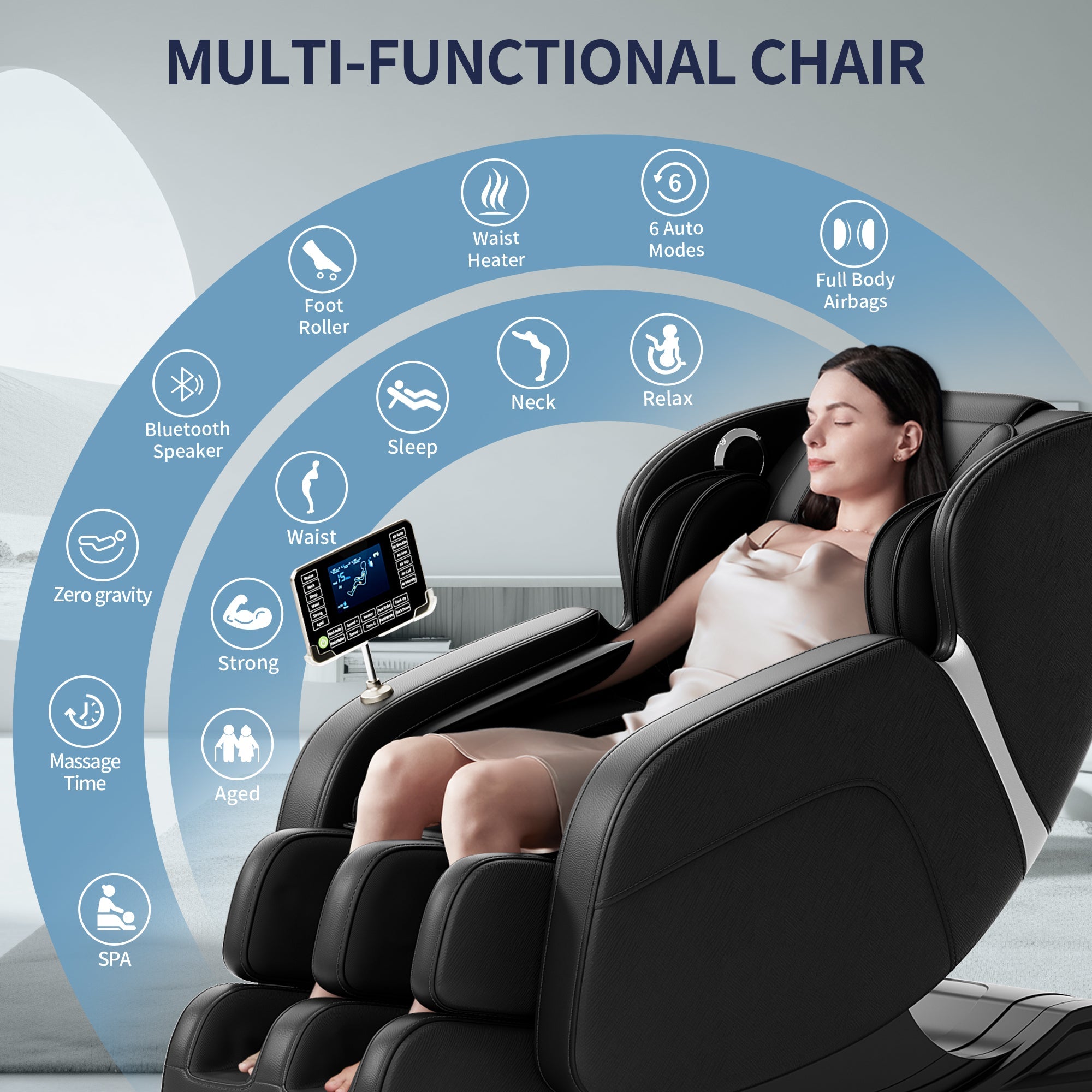 8-Point Deep Tissue Zero Gravity Massage Chair