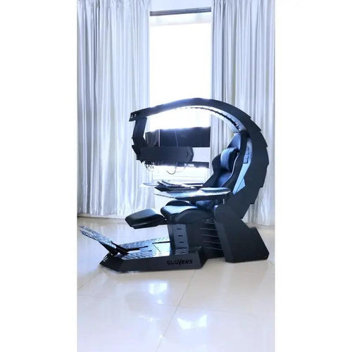 Cluvens Unicorn Gaming Cockpit with Massage by Gravity Chair Co.