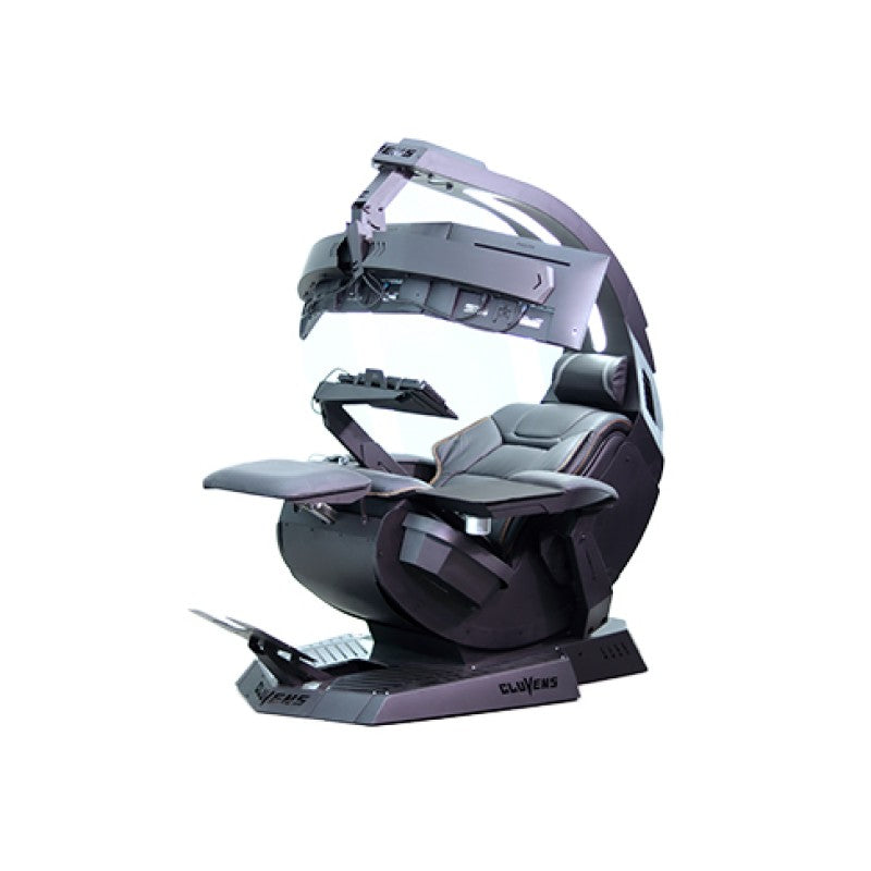 Cluvens Manticore Gaming Cockpit with Massage — front angle view