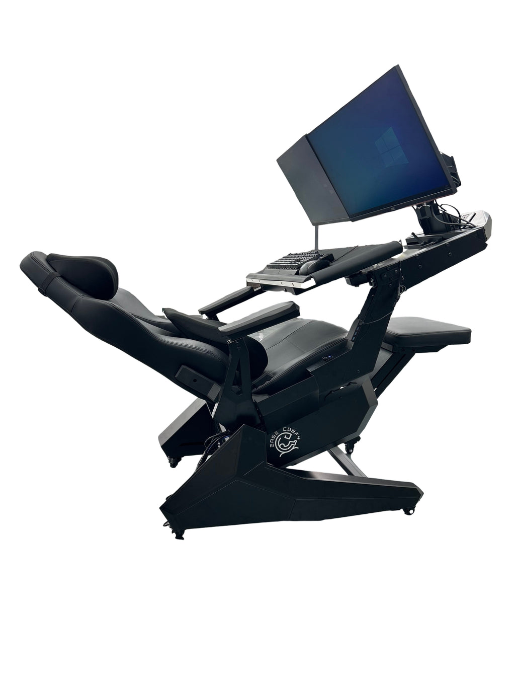 Ease Pod Pro Gaming Cockpit - Keyboard tray and armrest detail
